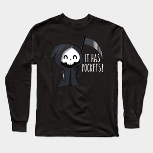 Cute Grim Reaper Long Sleeve T-Shirt